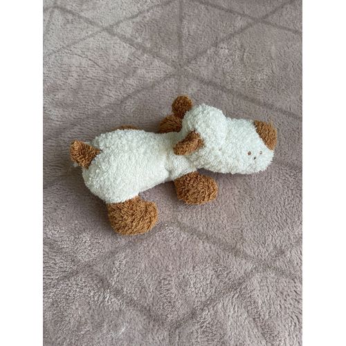 Doudou Chien Kiabi Marron Et Blanc Eponge Billes