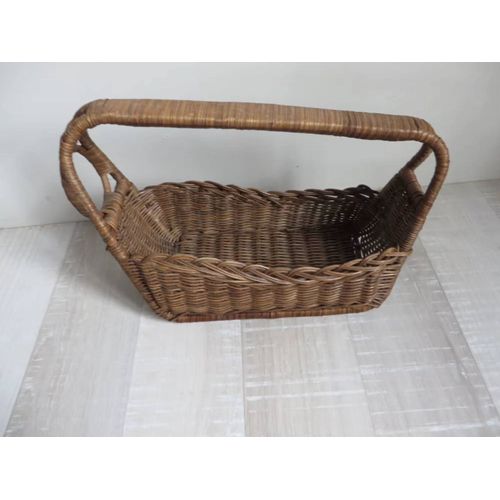 Ancien Porte Bouteille En Osier