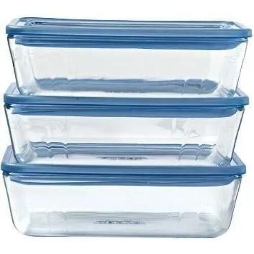 3x Pyrex Récipients De Conservation | 1,5 L
