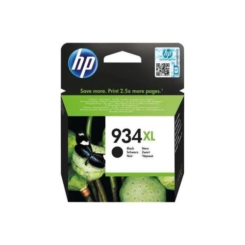 HP 934XL - 25.5 ml - à rendement élevé - noir - original - cartouche d'encre - pour Officejet 6812, 6815, 6820; Officejet Pro 6230, 6230 ePrinter, 6830, 6835