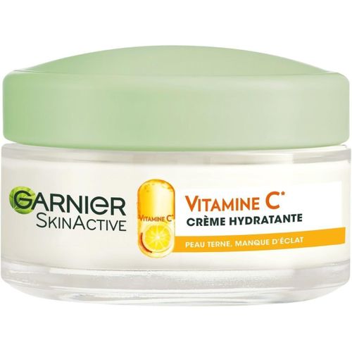 Skin Active-Crème Hydratante Bio-Hydratation & Éclat-Nourrit,Lisse & Illumine Le Teint-Vitamine C & Agrumes-Vegan & Cruelty Free-Peaux Ternes En Manque D'éclat-50 Ml 