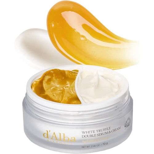 Kalanka-D'alba Double Sérum Et Crème À La Truffe Blanche Italienne, Soin De La Peau Coréen Végétalien, Crème Hydratante Personnalisable 2 En 1 Aux Truffes Blanches, Adaptée À Tous Les Types De Peau 