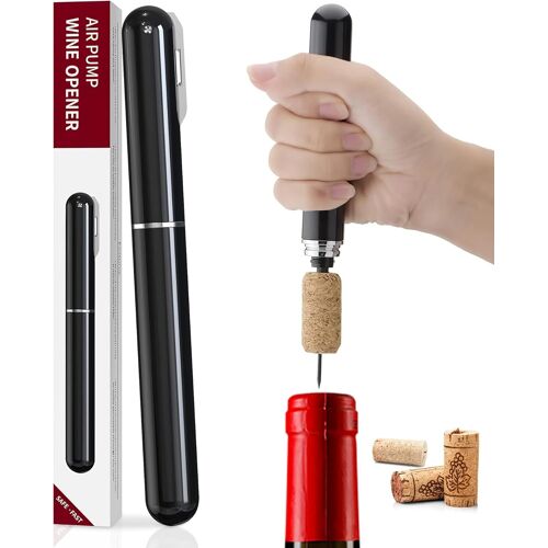 Tire-Bouchon Pompe À Air 2-En-1 Avec Coupe-Capsule, Ouvre-Bouteille À Pression D'air Pour Bouteilles De Vin Pour Maison, Restaurant, Fête, Cadeaux Pour Les Amateurs De Vincable Usb C Charge Rapide 3,