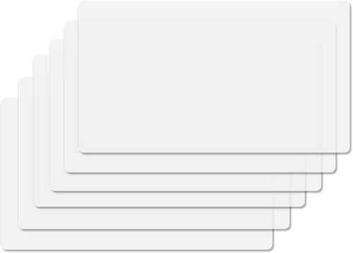 Lot de 6 Sets de Table PVC Set de Table Plastique Transparents Lavable Antidérapants et Résistants à la Chaleur