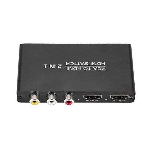 Convertisseur Rca Vers Hd 3 En 1 Sortie 1 Port Rca Et 2 Ports Hd Sélecteur De Sélecteur Pour Tv //Ps3 Console Pc