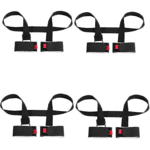 Lot De 4 Sangles De Porte-Épaule Réglables Pour Skis Et Bâtons - Sangle Mains Libres Pour Le Transport Du Matériel De Ski