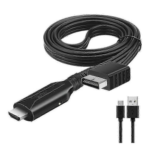 Adaptateur convertisseur AV HDMI pour PS2/PS1,HDTV et PC - Câble Full HD 1080p pour PlayStation 2/1
