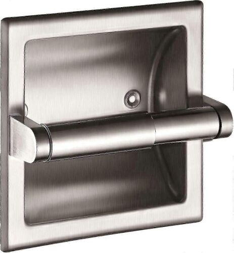 Porte-papier toilette encastré mural en nickel brossé,quincaillerie de salle de bain de style hôtelier moderne