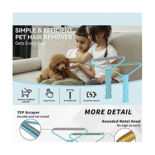 Balai D'épilation Pour Animaux De Compagnie Pour Le Nettoyeur De Peluches De Canapé Multi Fabric Edge Et Carpet Rake,Dog Hair Remover Fo