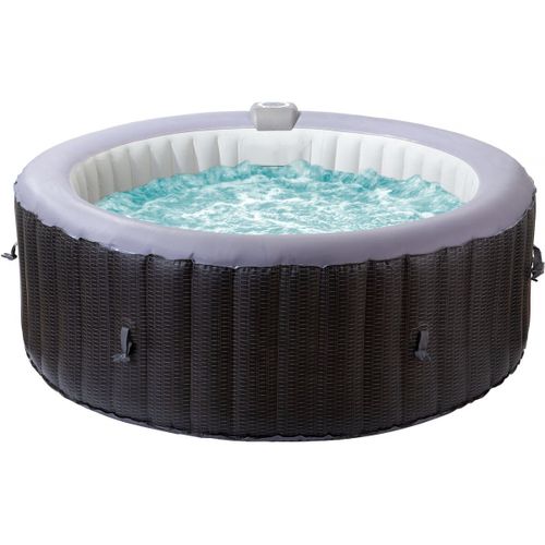 Spa gonflable en PVC "Malaga" - 4 places - Gris