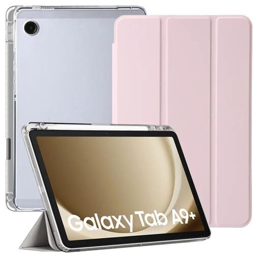 Coque Pour Samsung Galaxy Tab A9+ / A9 Plus (11 Pouces) Protection Antichoc Silicone Renforcé Avec Porte-Stylet - Rose