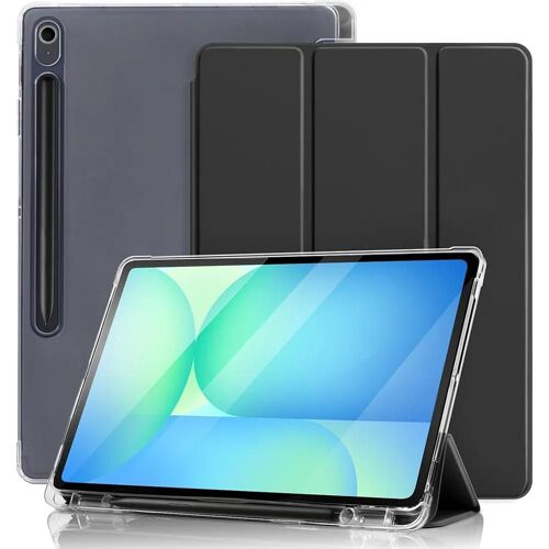 Coque Pour Samsung Galaxy Tab S9 (11 Pouces) Protection Silicone Renforcé Avec Porte-Stylet - Noir