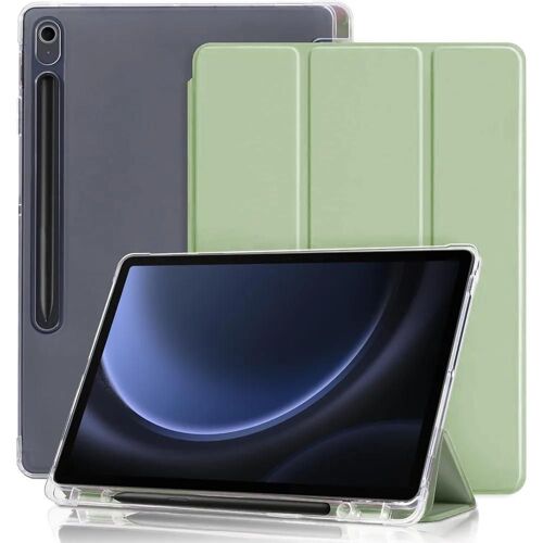 Coque Pour Samsung Galaxy Tab S9 Fe / S10 Fe (10,9 Pouces) Avec Porte-Stylet, Protection Coins Renforcés - Vert