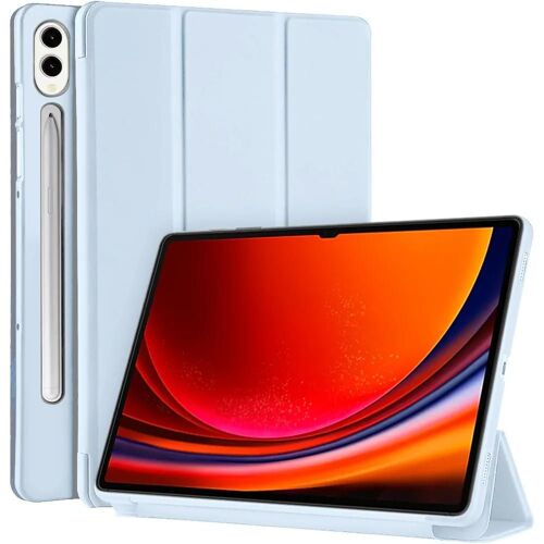 Coque Pour Samsung Galaxy Tab S10 Plus / S9 Plus, Protection Anti-Rayures Avec Support Veille-Réveil - Bleu