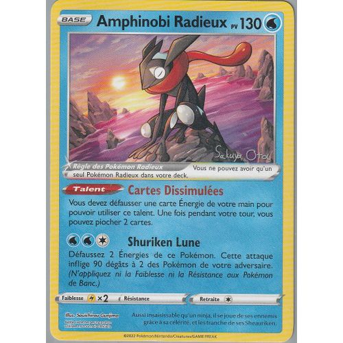 Carte Pokémon - Amphinobi Radieux - Championnat Du Monde 2024