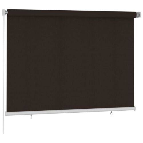 Vidaxl Store Roulant D'extérieur 200x140 Cm Marron Pehd