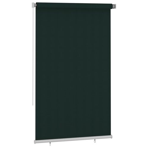 Vidaxl Store Roulant D'extérieur 140x230 Cm Vert Foncé Pehd