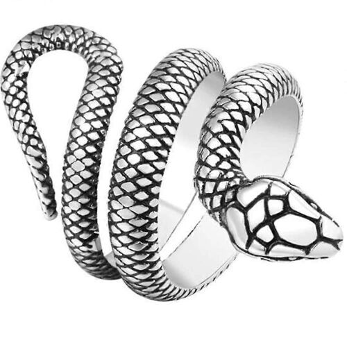 Bague Serpent Acier Inoxydable Vintage - Style Rétro Et Cocktail - Bijou Personnalisé