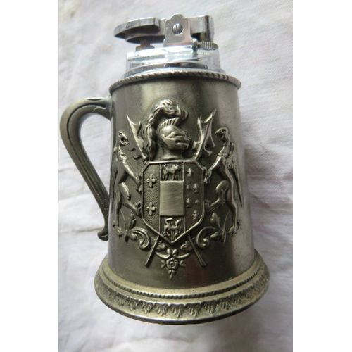 Briquet De Table Gaz En Métal Forme Chope Vintage