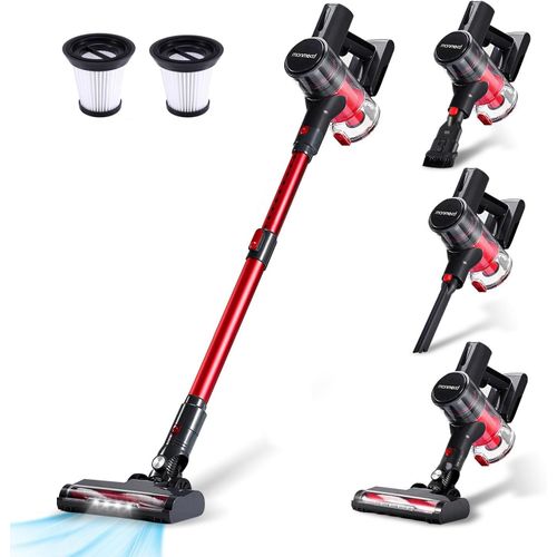 SUBZONAL-Aspirateur Balai sans Fil 4-en-1 ¿ 16Kpa, 150W, 50 Min d'Autonomie, LED, 2 Vitesses, Réservoir 1L, pour Tapis Sols Durs Poils d'Animaux