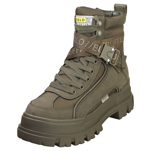 Buffalo Aspha Com1 Mi Vegan Femme Bottes Kaki - 42