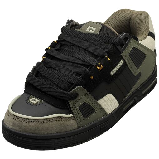 Baskets Globe Sabre Homme Gris - Style Patin, Cuir Et Synthétique, Pointure à Choisir