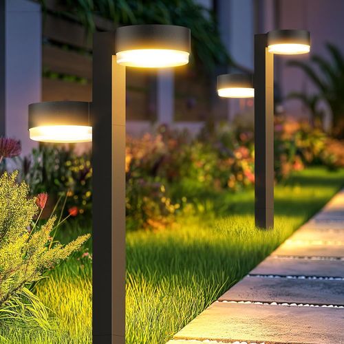 Asfasfq-Lampes Solaires D'extérieur 4 Pack, 2 En 1 Lampes Solaires De Jardin Super Lumineuses Pour L'extérieur Avec 24 Led 1200mah Lampes Solaires De Jardin Étanches, Auto On/Off Décoration De Jardin