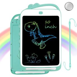 KALTD-Tablette D'Écriture Lcd,Tablette D'Écriture Lcd 10 Pouces Avec Stylo Ardoise Magique Tableau Portable Pour L'Écriture Et Le Dessin Sans Papier,Enfants Et Adultes Écriture Dessin (Vert)
