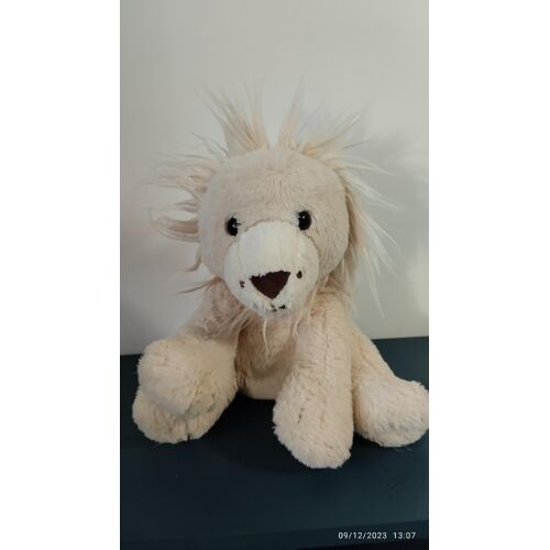 Peluche Doudou Lion Crème Atmosphera