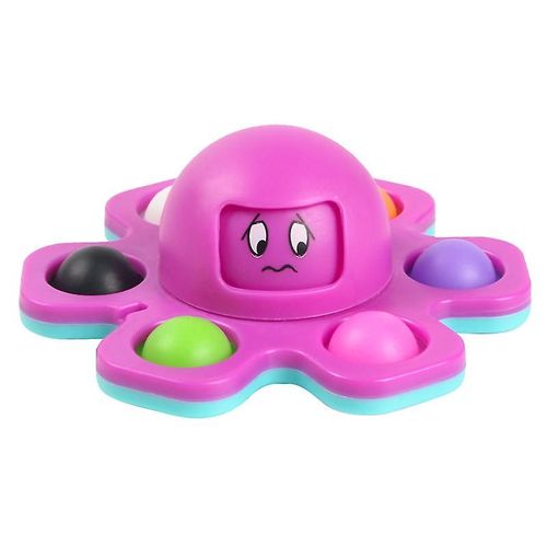 Lot de 2 toupies Pop Fidget Spinner à lumière LED, jouet simple à popper, toupie à main Pop Bubble Senso