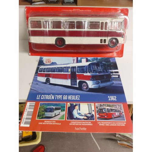 Autobus, Autocar, Bus Citroën Type 60 Heuliez 1962 Hachette N° 65 - 1/43-Hachette