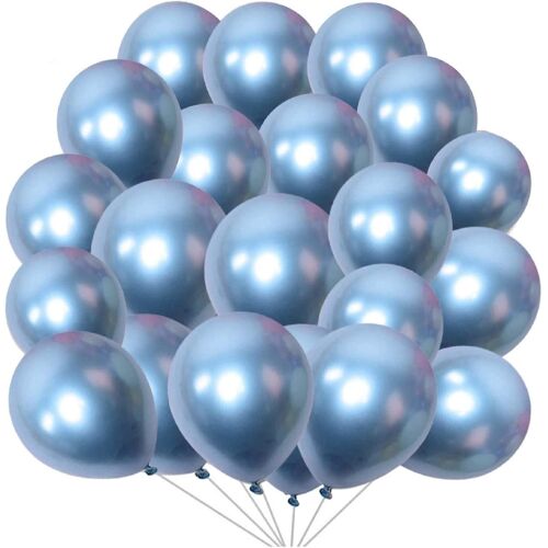 Ballons en latex, Ballons en latex pour décoration, Pack de 50 ballons décoratifs métalliques pour fête