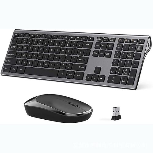 2025 - Clavier et souris sans fil USB Plug and Play rechargeables 109 touches 2,4 g