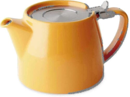 Théière Stump avec couvercle et infuseur en acier inoxydable, 530 ml, mandarine