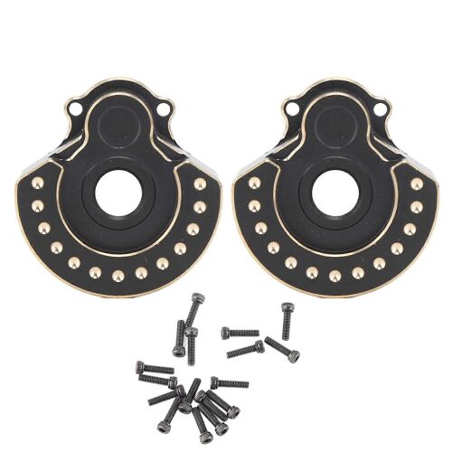 Lot de 2 boîtiers d'entraînement de portail extérieur en laiton robuste pour porte-fusée de direction pour voiture télécommandée Traxxas