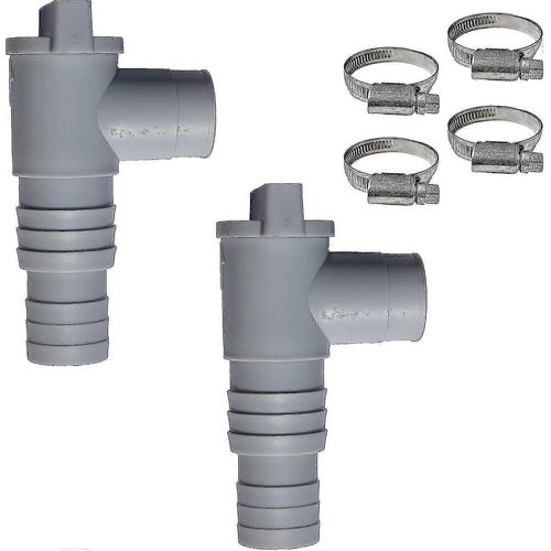 Vanne d'arrêt/de service Bestway Poolsun pour piscines avec raccord de tuyau de 32 mm