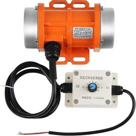 Moteur vibrateur pour épandeur de sel et de sable et bétonnière 4 000 tr/min 60 W DC 12 V, boîtier en alliage d'aluminium