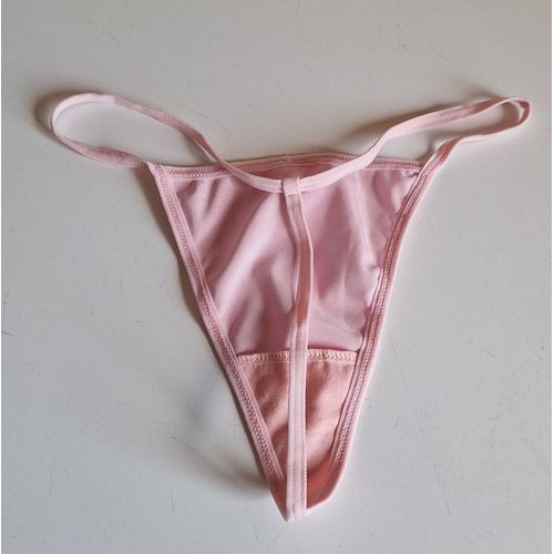 String Femme Rose Porté Taille S