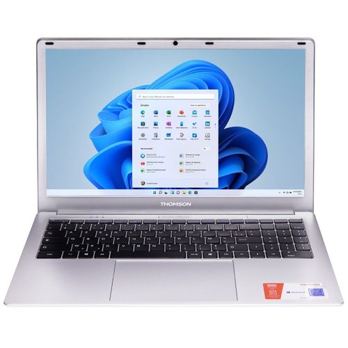 Thomson NEO 15 N15V2C4SL128 laptop Intel® Celeron® N4020 Ordinateur portable 39,6 cm (15.6") Full HD 4 Go DDR4-SDRAM 128 Go eMMC Wi-Fi 5 (802.11ac) Windows 11 Argent