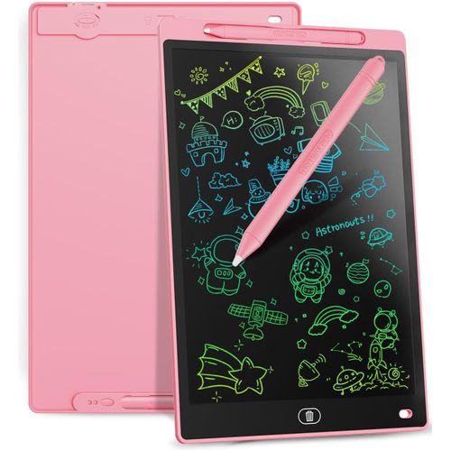 KALTD-Tablette D'Écriture Lcd De 30,5 Cm À Écran Coloré Pour Enfants De 2,3,4,5,6,7 Ans (Rose)