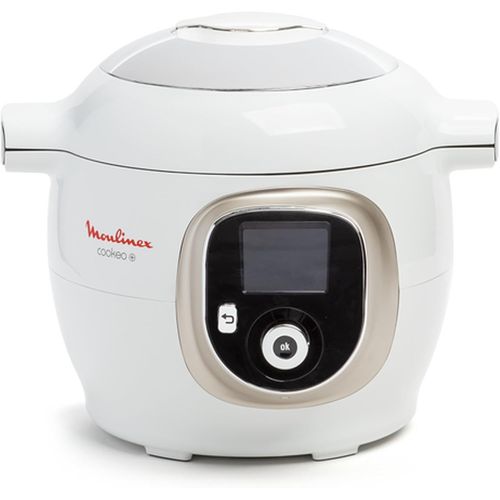 KALTD-Cookeo Multicuiseur Intelligent 6L,150 Recettes Intégrées,Cuisson Sans Surveillance,Ecran Intuitif,Guide De Cuisson,Application My,1600W,Blanc,15 Ans Réparabilité