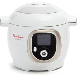 KALTD-Cookeo Multicuiseur Intelligent 6L,150 Recettes Intégrées,Cuisson Sans Surveillance,Ecran Intuitif,Guide De Cuisson,Application My,1600W,Blanc,15 Ans Réparabilité