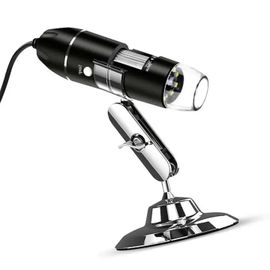 Microscope numérique avec support réglable, interface 2 Mpx 1600x, capacité vidéo 3 en 1.