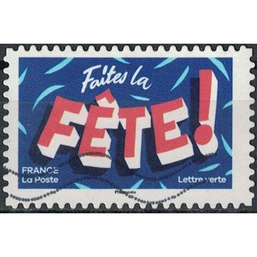 France 2024 Oblitéré Used Les Petits Mots Pour De Grandes Fêtes Faites La Fête