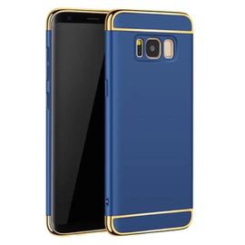 Coque De Protection Pour Samsung Galaxy S8 Plus, Résistante Aux Rayures, Aux Traces De Doigts, Anti-Décoloration, Fine, Protection De L'appareil Photo, Dos En Plastique, Bleu.