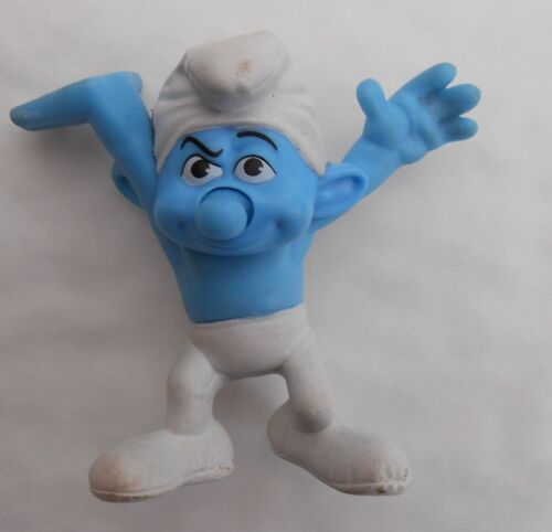 Figurine Schtroumpf Costaud Faisant Le Poirier