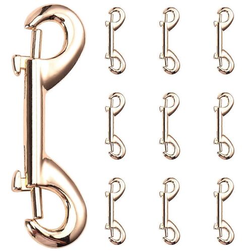 Lot De 10 Mousquetons À Double Extrémité Pour Plongée Sous-Marine,65 Mm