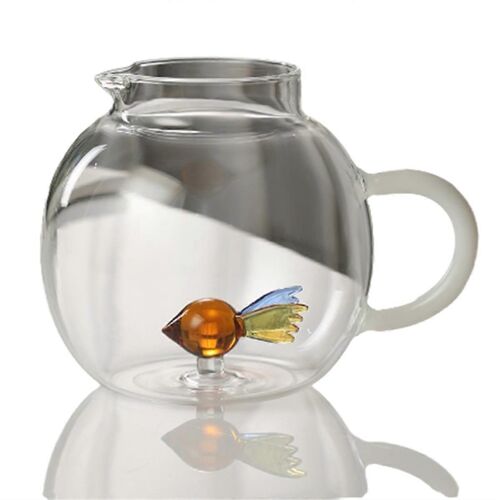 Bouilloire À Ventre Mignon En Trois Dimensions, Motif Animal De Ferme, En Verre Borosilicate À Haute Teneur En Borosilicate