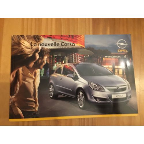 Catalogue Opel Corsa Dépliant Opel Corsa Fiche Technique Édition 12/2007