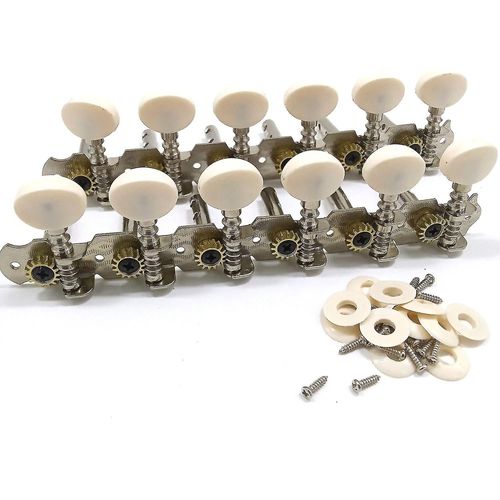 Chevilles D'accordage Pour Guitare Acoustique 12 Cordes Plaquées 6l Et 6r